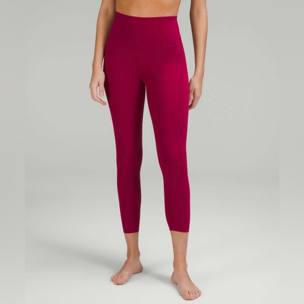 Lululemon Align High-Rise Crop Pant 25" in Pomegranate